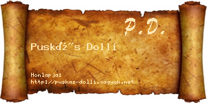 Puskás Dolli névjegykártya